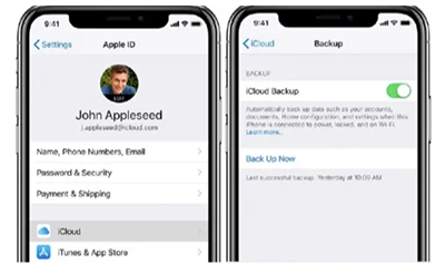 Turn off iCloud Backup